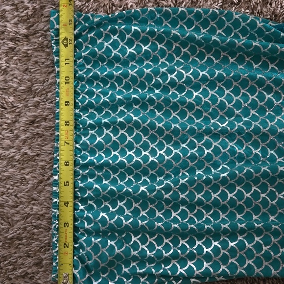 Cat & Jack mermaid tail swim skirt  L 10/12 - Picture 5 of 8